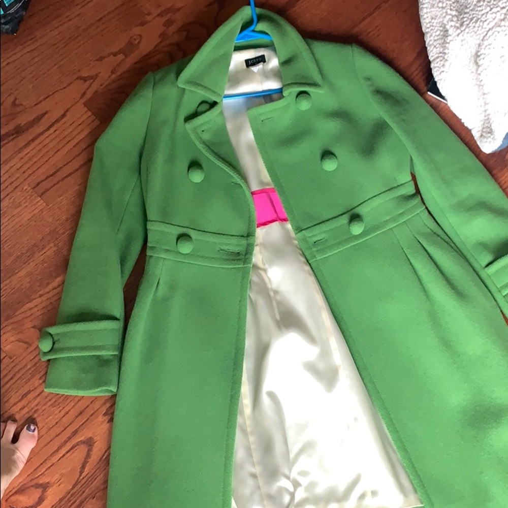 Green JCREW Pea Coat